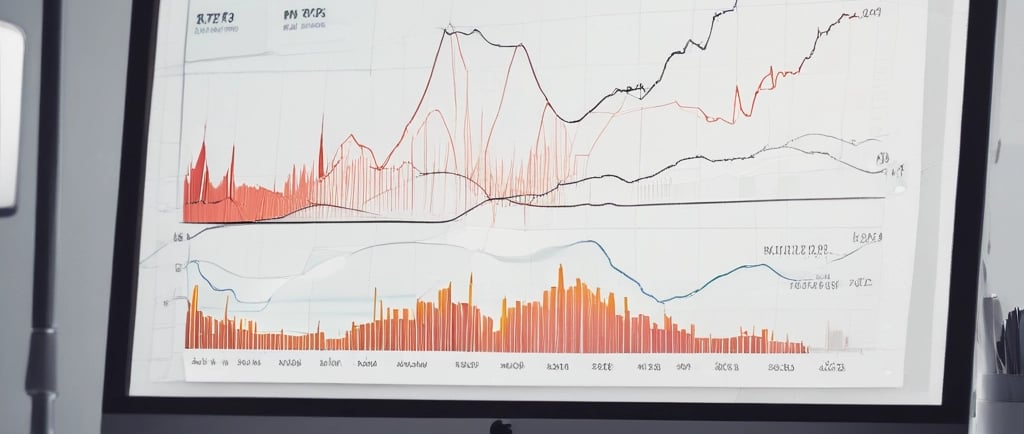 computer screen showing a graph