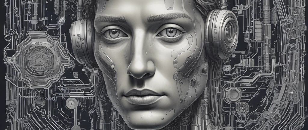 a close up of a statue of an alien