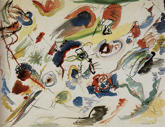 Détail d'un tableau de Kandisky pour introduire l'article de blog de Xirkys "Art abstrait : naissance et peintres"
