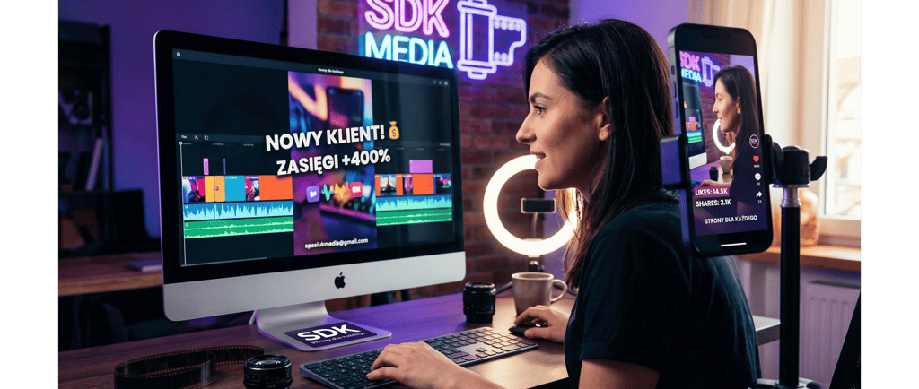 Profesjonalny montaż wideo pod Reels i TikTok dla firm