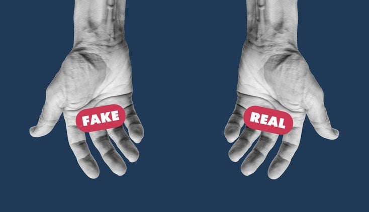 Fundraising scam in one hand real fundraising in the other