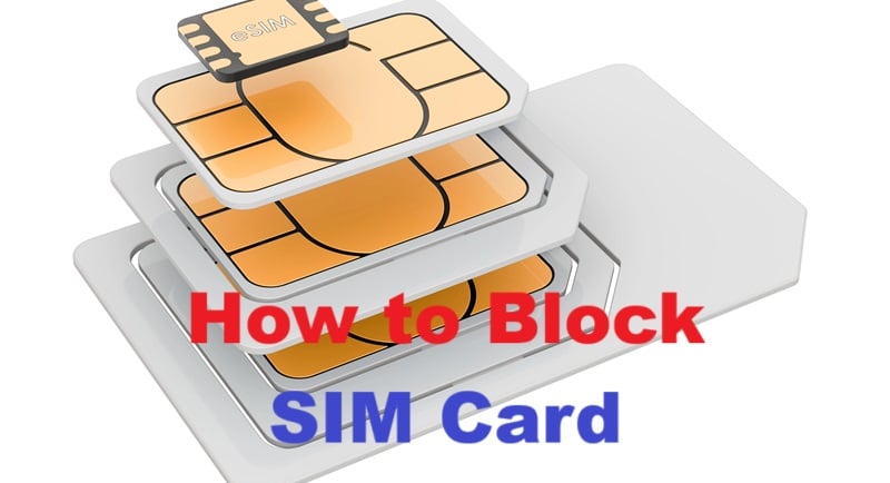 how to block sim card
