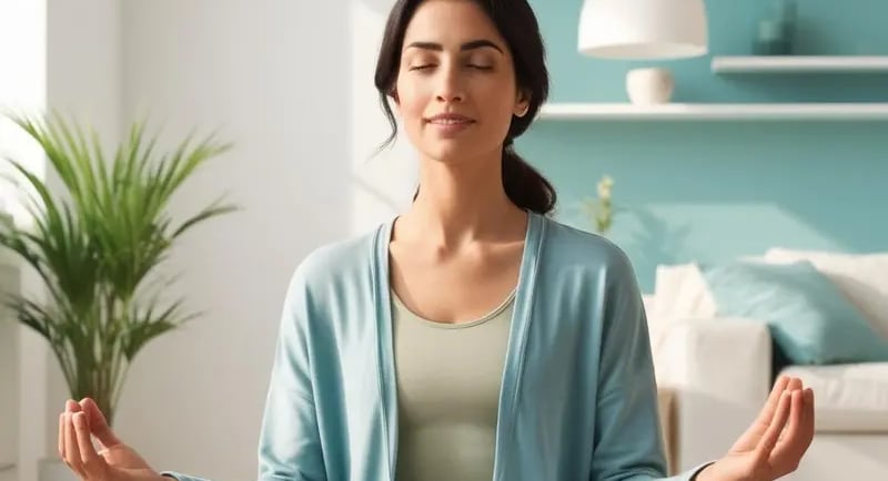 femme marocaine moderne qui gère son anxiété avec relaxation