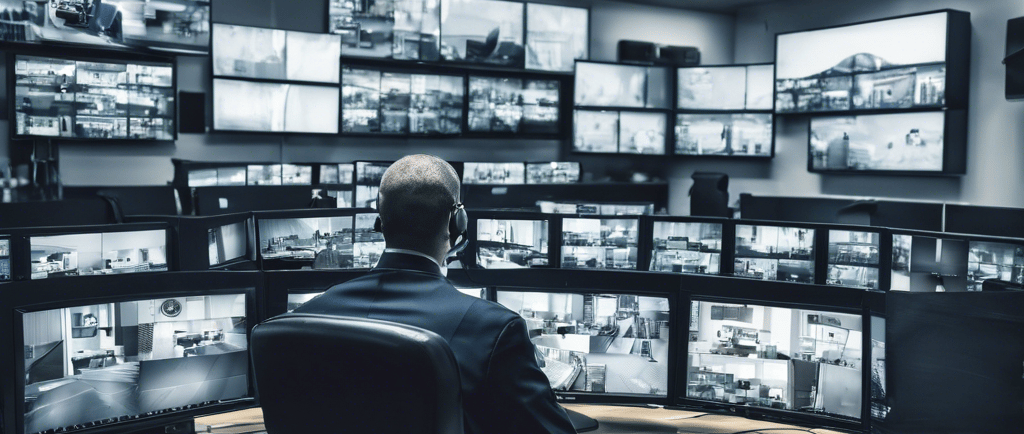 a view of a city street with christmas lights