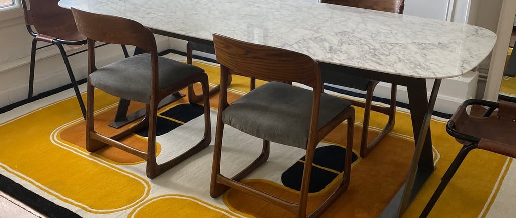 table salle à manger vintage baumann