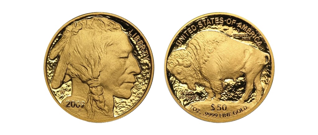 gold american buffalo coins