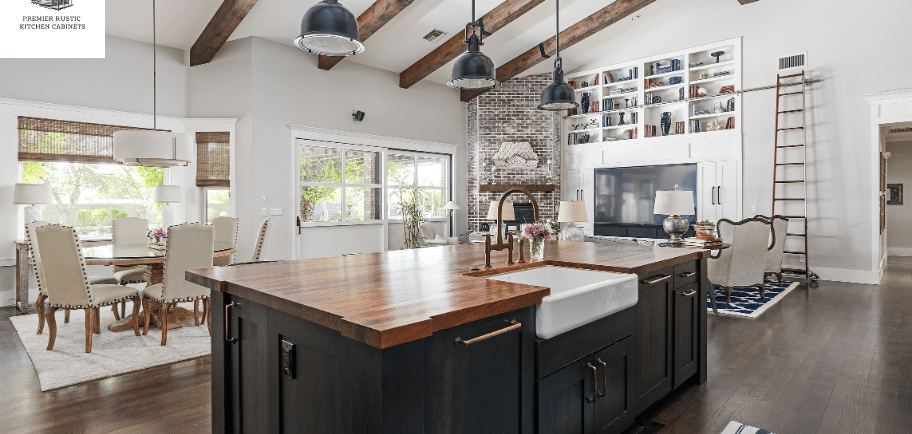 rustic kitchen island