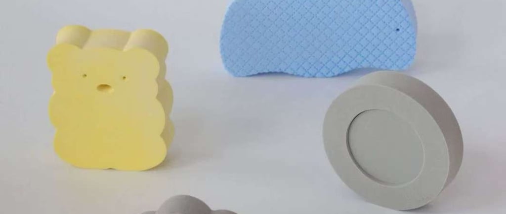 sponge square pva material clean sponge bath towel sponge