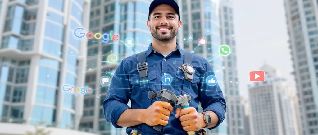 ConvertX - Dubai technical services digital marketing concept — AC and plumbing technician 