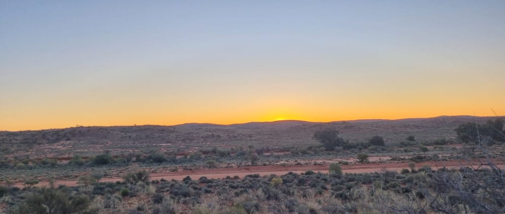 An outback sunrise of magical proprtions