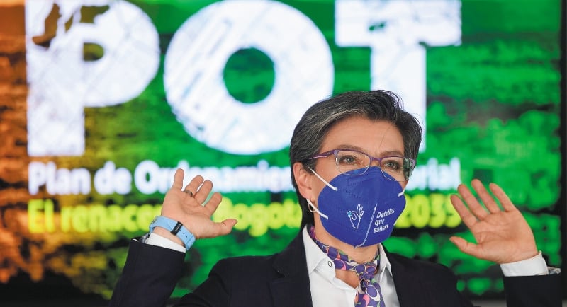 Claudia López POT Bogotá discusión Plan Ordenamiento Territorial