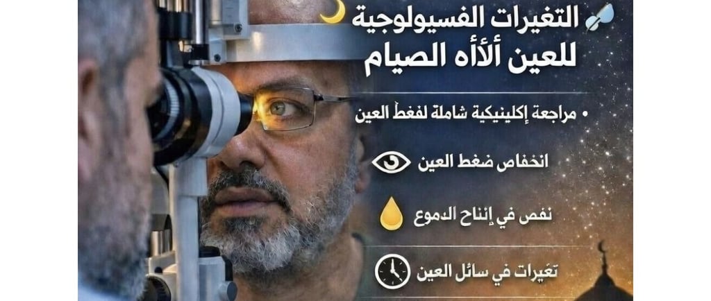 الخلاصة العلمية التغيرات الفسيولوجية للعين أثناء الصيام عادةً ما تكون طفيفة في المرضى المستقرين. ال