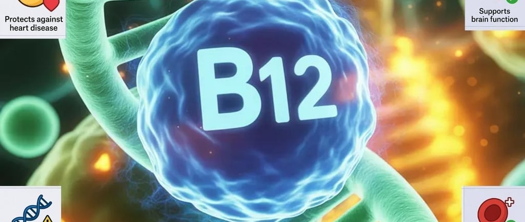 🧬 Vitamin B12 : When It Protects — and When It Warns About Cancer