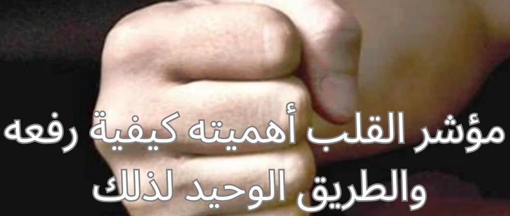 مؤشر القلب أهميته كيفية رفعه والطريق الوحيد لذلك