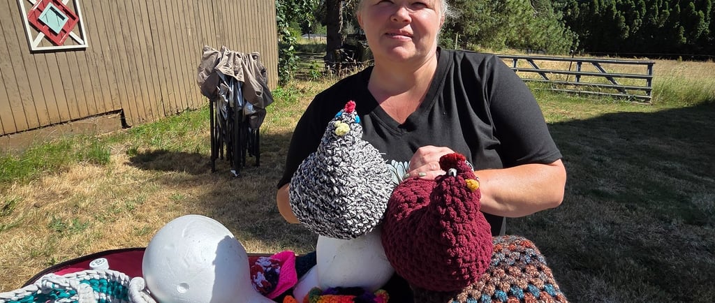 Missy with her creations