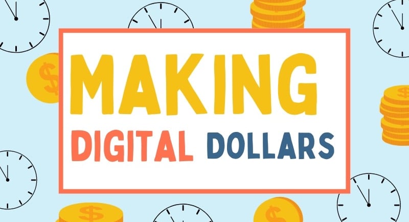 Making money online.