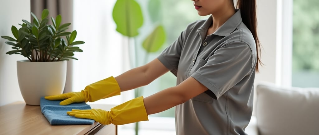 Cleaning pasca renovasi Surabaya