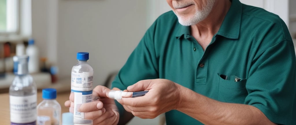 A clear glass jar filled with a brown smoothie and a straw is placed next to a bottle labeled 'Ningxia Red' and a small bottle of essential oil. The background features green potted plants, adding a fresh and natural aesthetic.