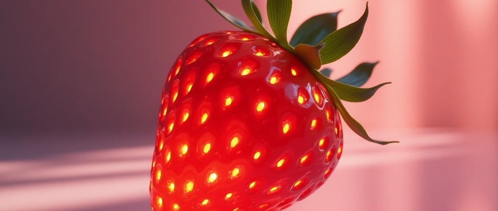 Morango em 3D