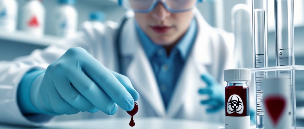 Material biológico - acidente