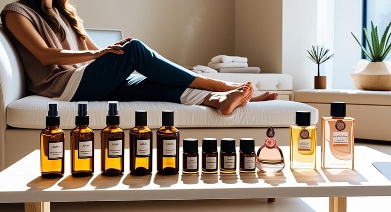 Frascos de perfumes ambar terapeuticos de Aline Maliuk 