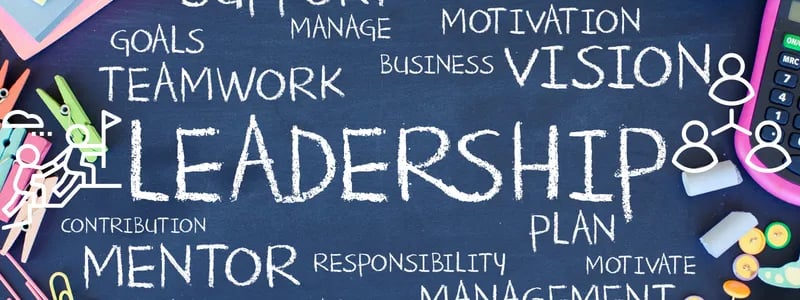a chalkboard board with a chalkboard saying leadership
