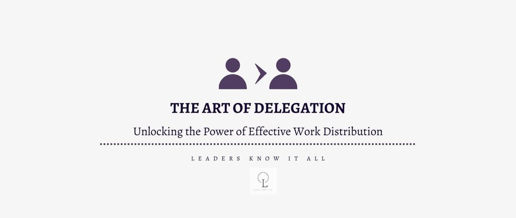 art of delegation
