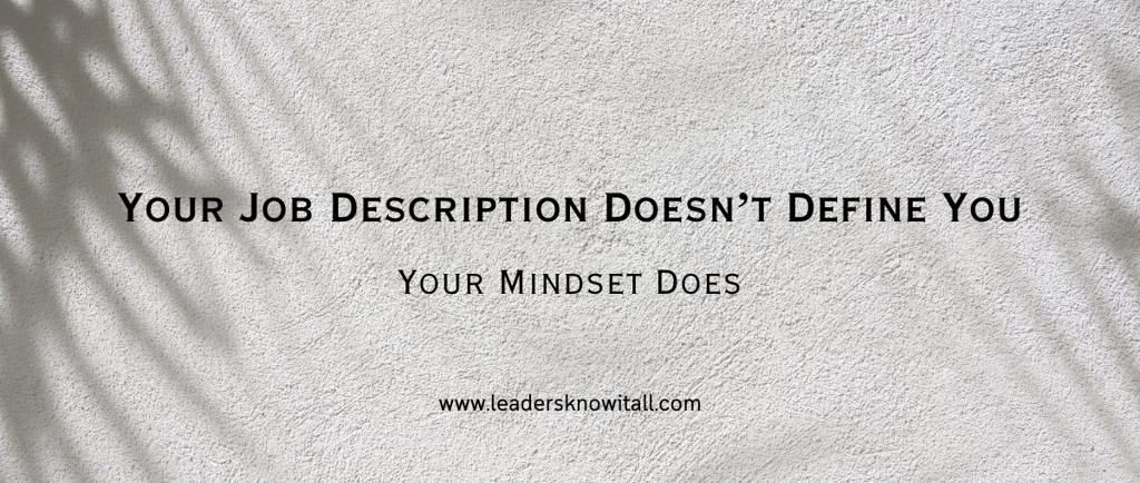 going beyond your job description