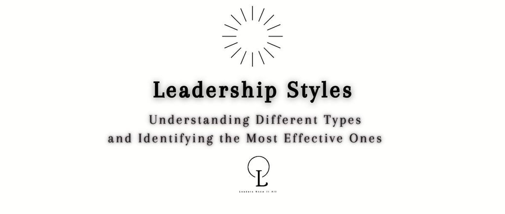 leadership styles- types