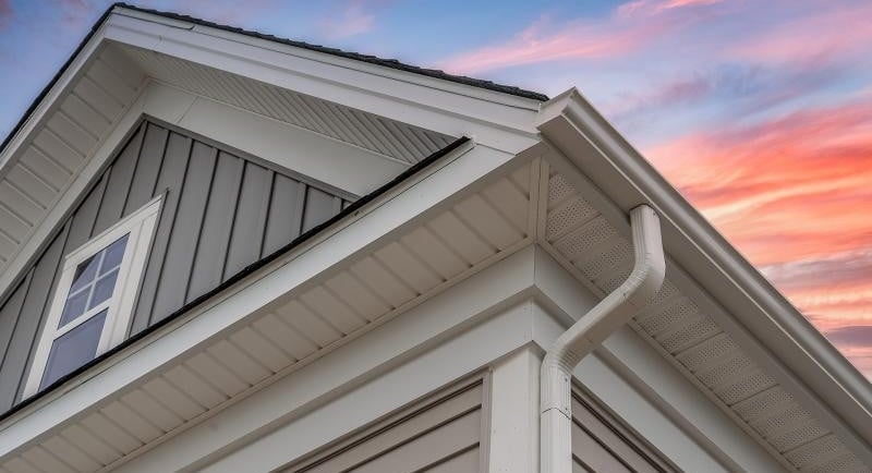 a house with a sky background and a pink sky- 3D RENDERING SERVICES