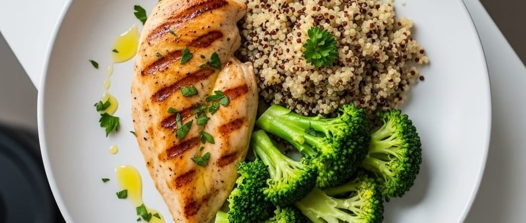 prato com dieta para hipertrofia