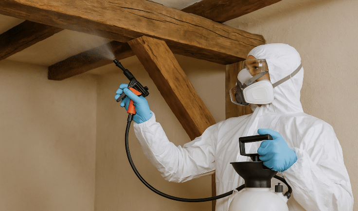 Traitement curatif dans les combles