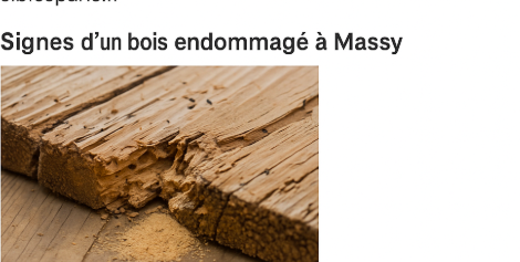 Bois endommagé à Massy