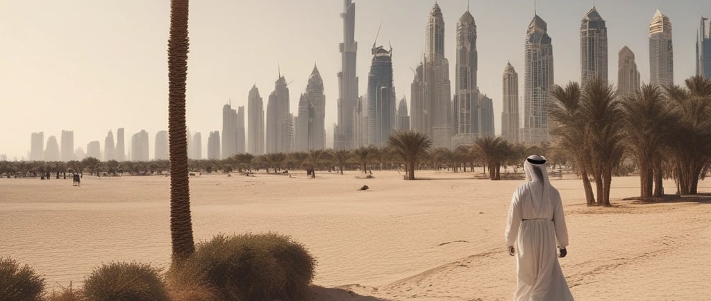 Hiker with backpack on grassy mountain under cloudy sky