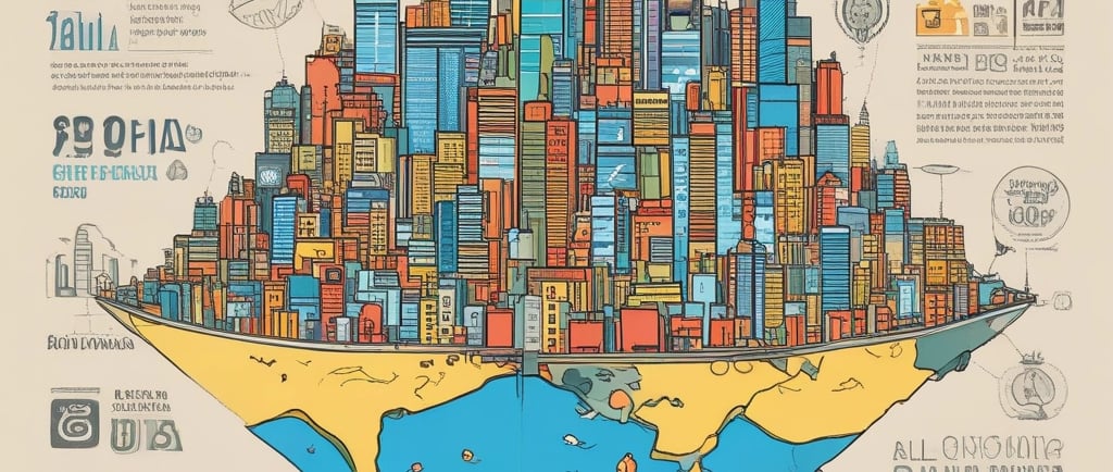 A banner with bold text reads 'Rally for a #PeoplesStimulus' positioned on the windshield of a car. Logos for various advocacy groups and initiatives are displayed along the bottom of the banner. A person wearing a mask stands beside the car against a backdrop of lush green foliage.