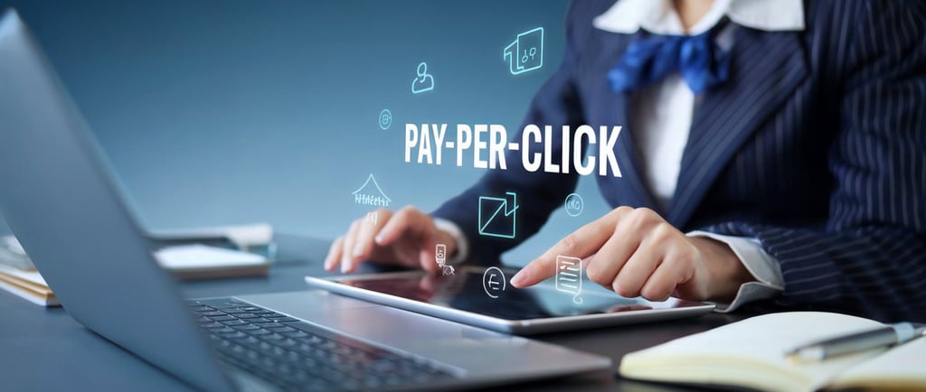 Florida business owner analyzing PPC dashboard results with GlacioTech