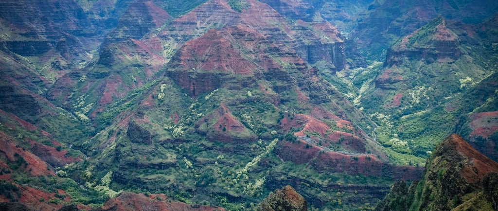 Vue sur le Waimea Canyon à Kauai