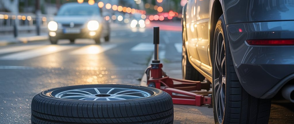 Dépannage pneu crevé 