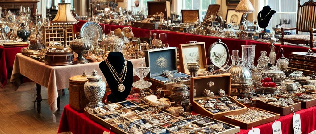 Packed Estate sale beautifully organized