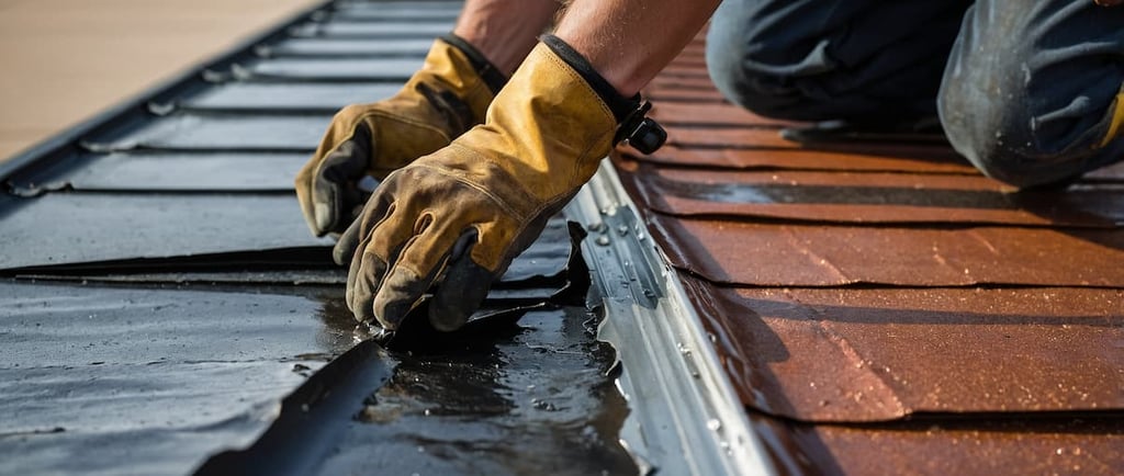 como hacer una buena reparación de goteras