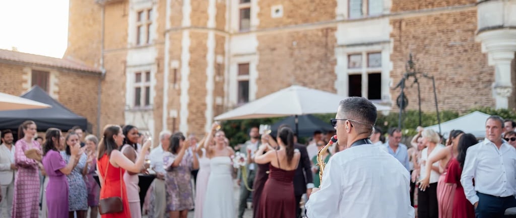 Square 52, saxophoniste évènementiel au château de la Colaissière - 2026