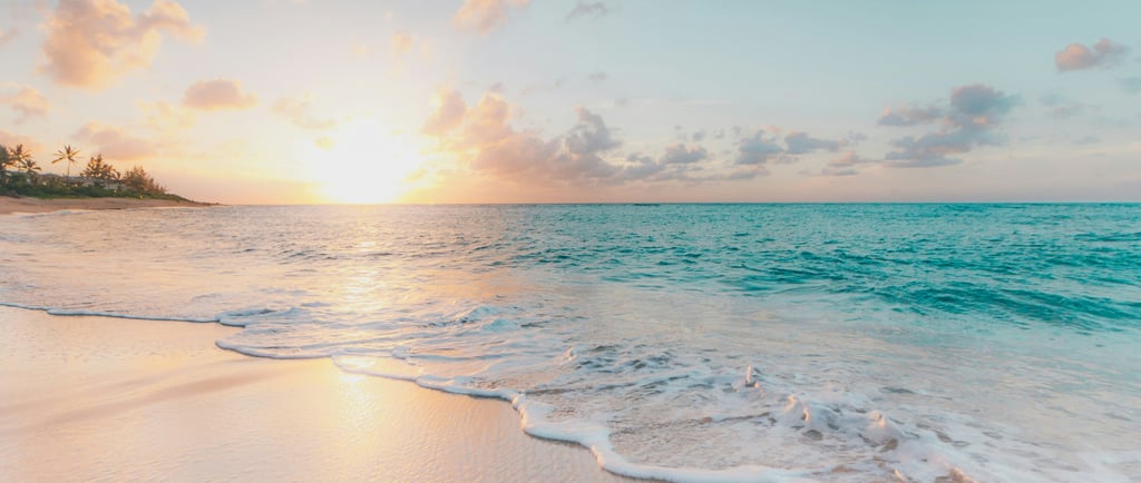 un magnifique couché de soleil à la mer pour une retraite inspirante