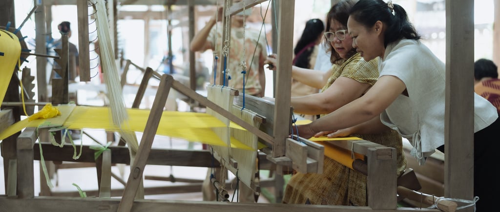 ศูนย์เรียนรู้ผ้าทอพื้นเมืองในจังหวัดน่าน