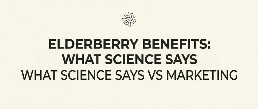 Elderberry Benefits What Science Says vs Marketing