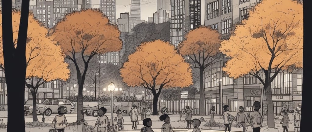 A creative workspace filled with storytelling materials.