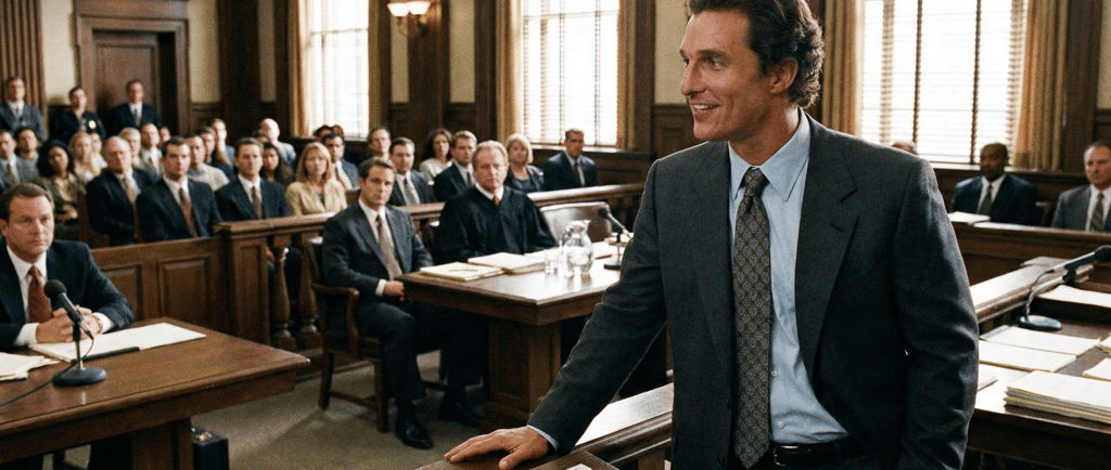 AI generated image of Matthew McConaughey by Adam Bair as an example of permissible AI use for image