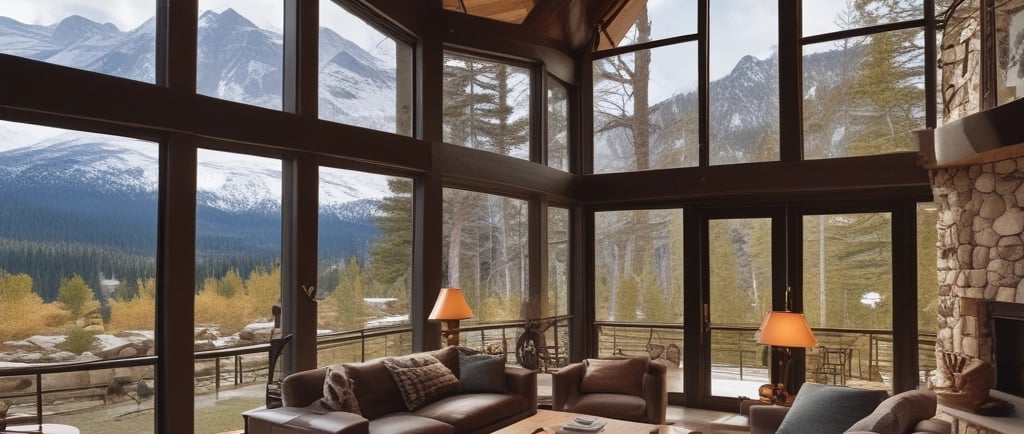 Welcome to the cottage sign on wooden door.