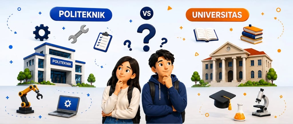perbedaan politeknik dan universitas