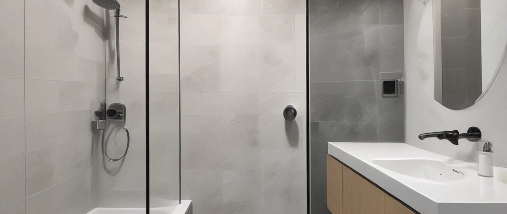 A skilled construction worker measuring wooden framing inside a bright, unfinished basement.