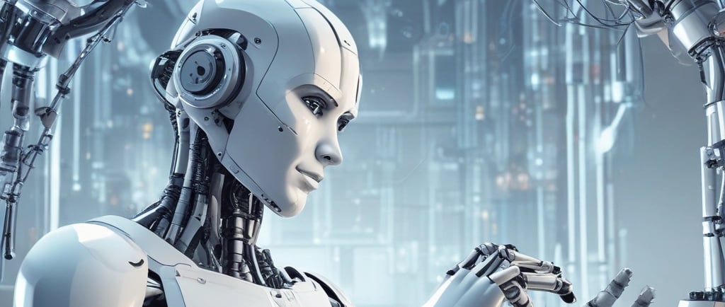 the word ai spelled in white letters on a black surface